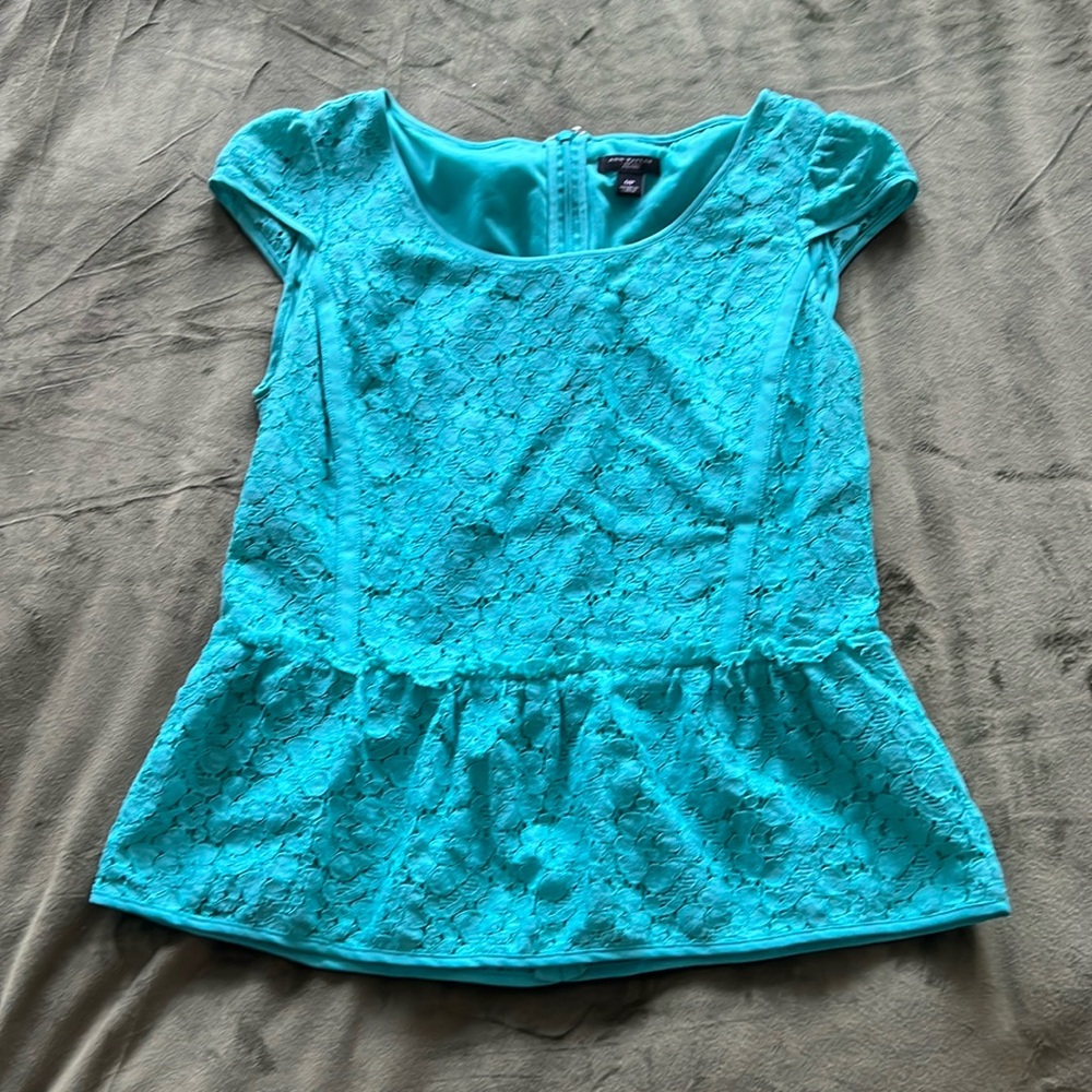 Ann Taylor top with cap sleeves